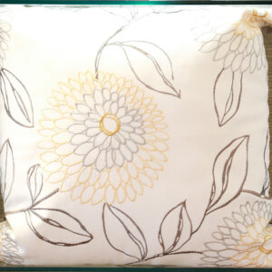 Golden Dahlias Pillow